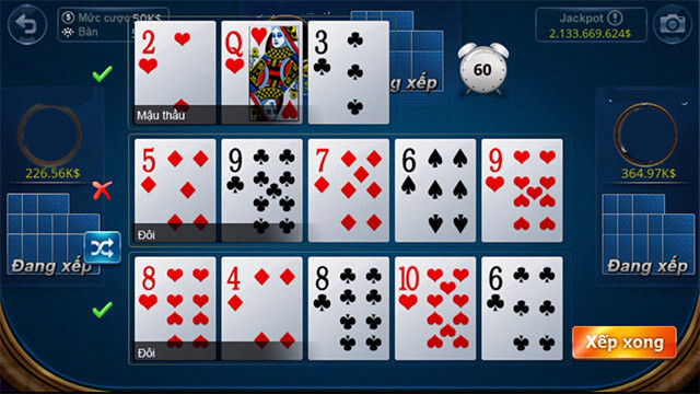 Đôi nét về game mậu binh - cách xếp bài mậu binh hay